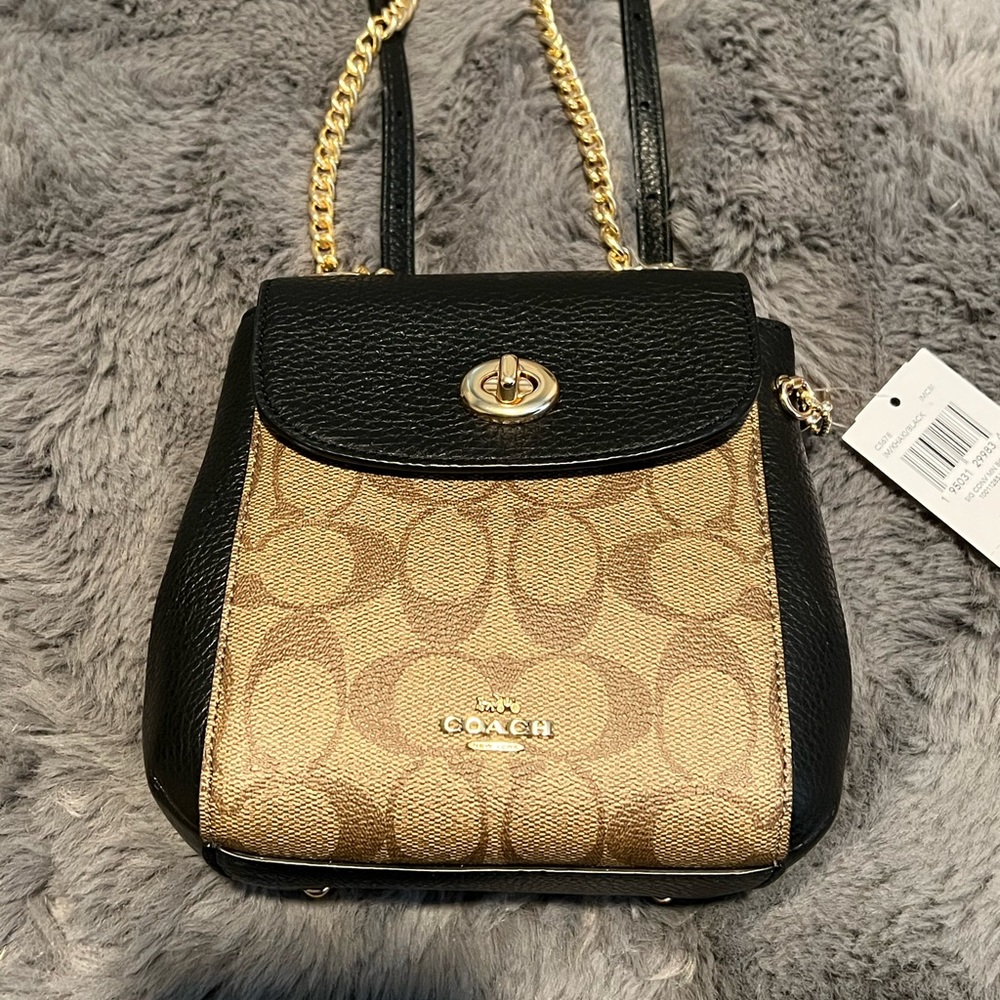 Coach Mini convertible backpack NWT